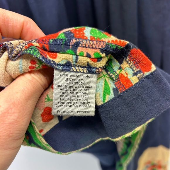 Ecote Urban Outfitters Dress Navy Orange Size M - Picture 7 of 7